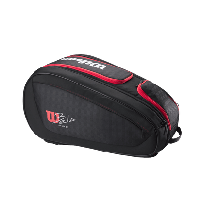 Wilson Bela V3 Padel Racket Bag Black/Red - Bell Racket Store