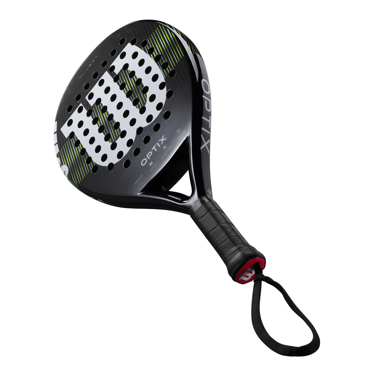 Wilson Optix V1 Black Padel Racket - Bell Racket Store