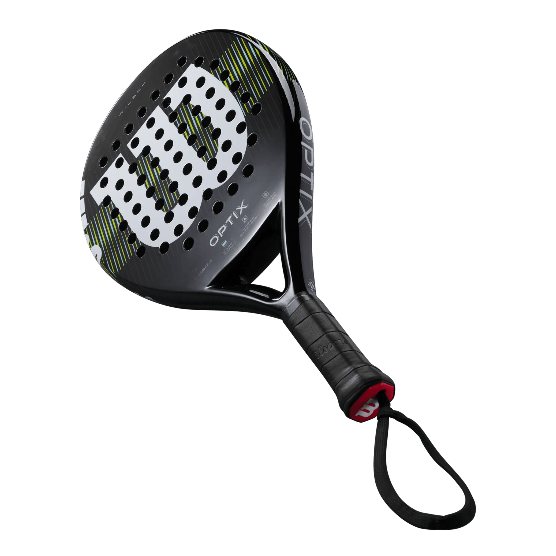 Wilson Optix V1 Black Padel Racket - Bell Racket Store