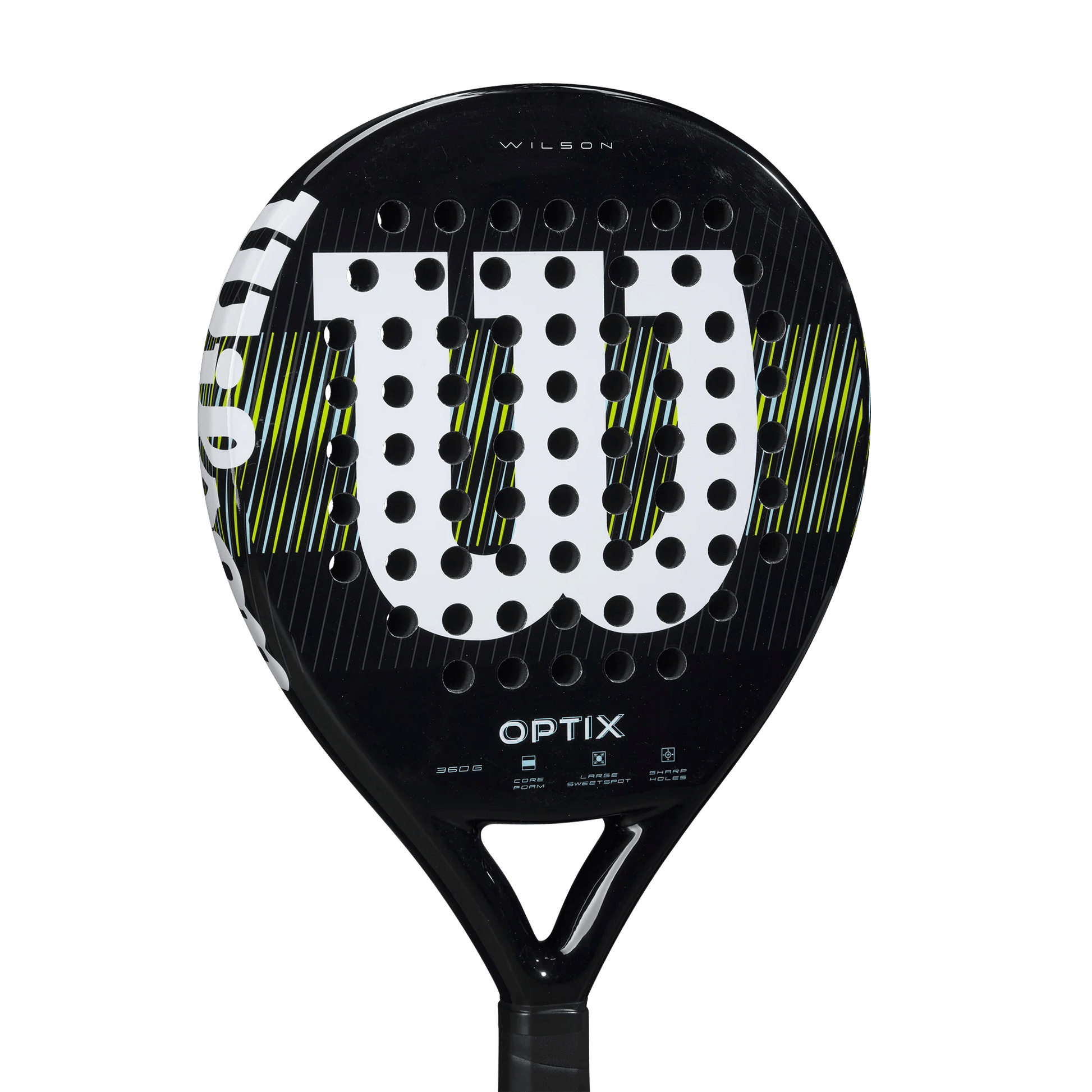 Wilson Optix V1 Black Padel Racket - Bell Racket Store