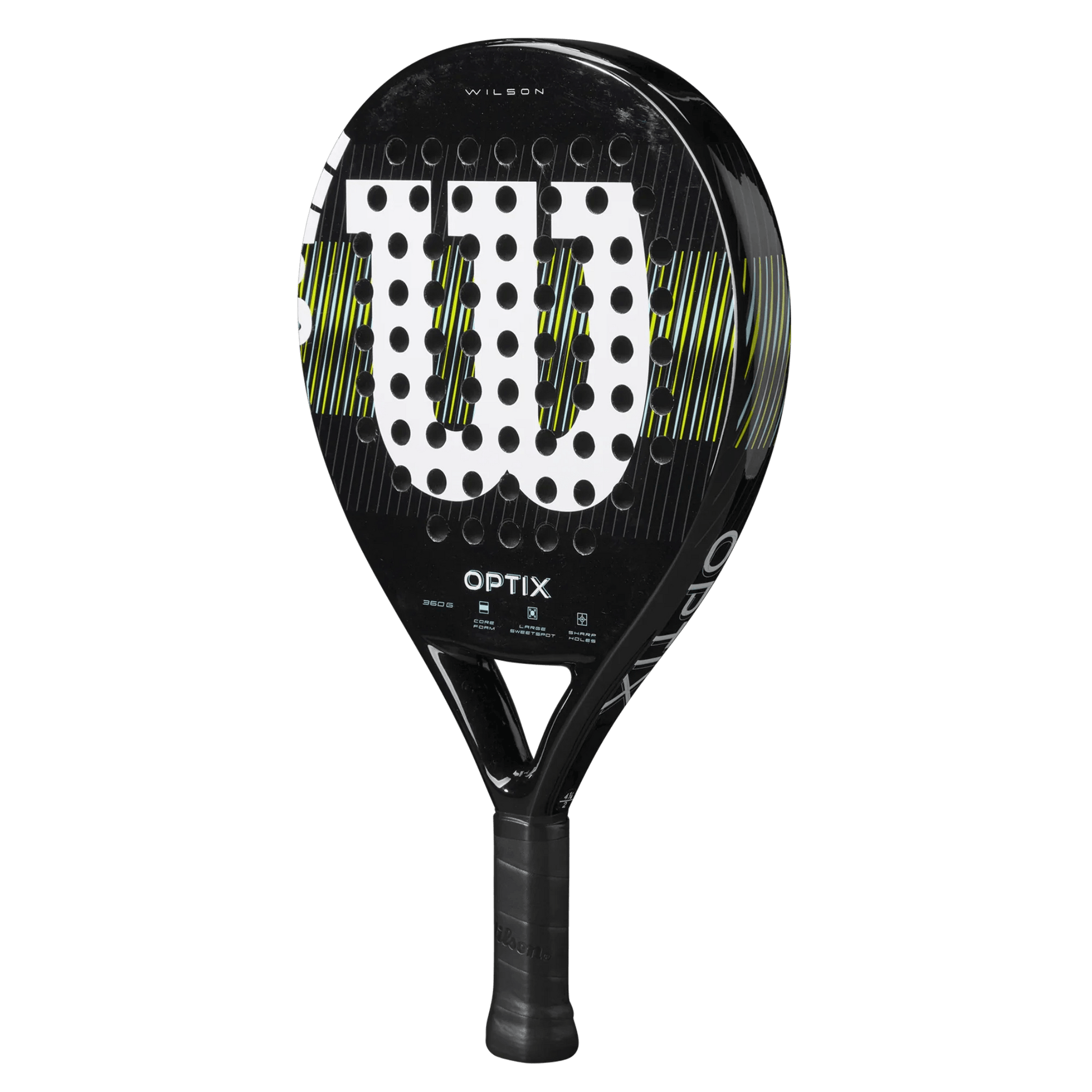 Wilson Optix V1 Black Padel Racket - Bell Racket Store