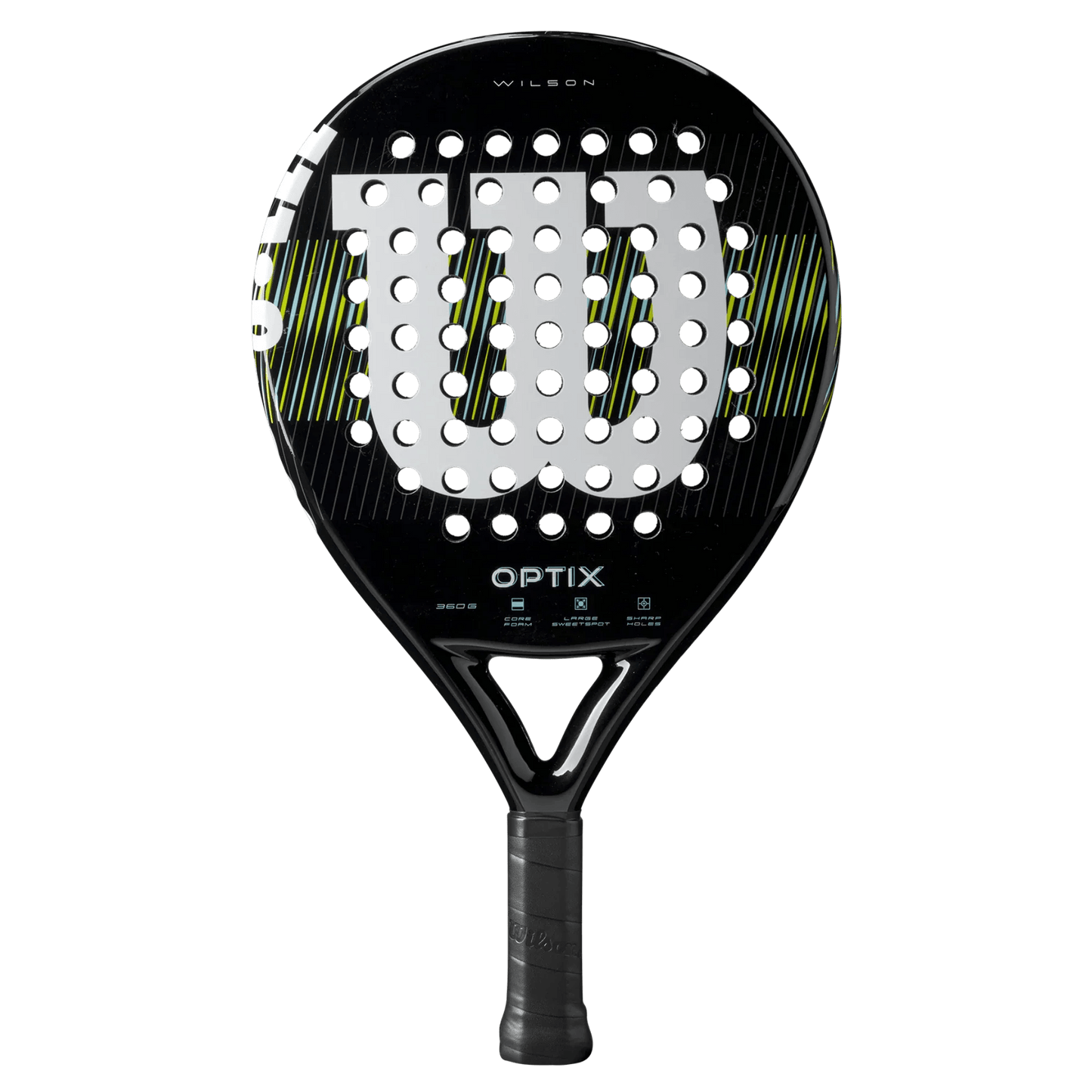 Wilson Optix V1 Black Padel Racket - Bell Racket Store