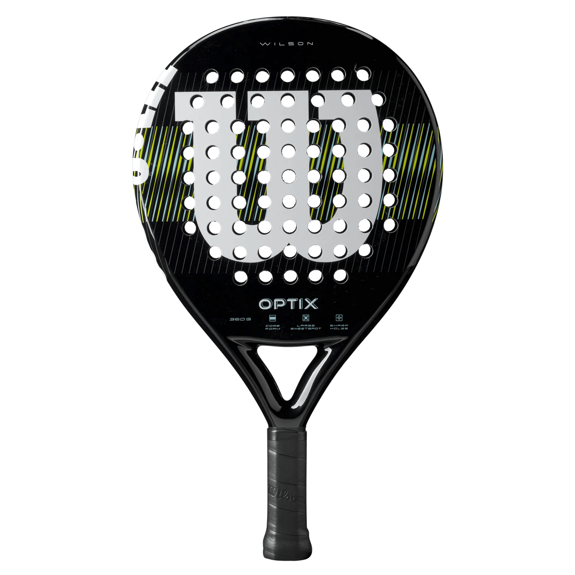Wilson Optix V1 Black Padel Racket - Bell Racket Store
