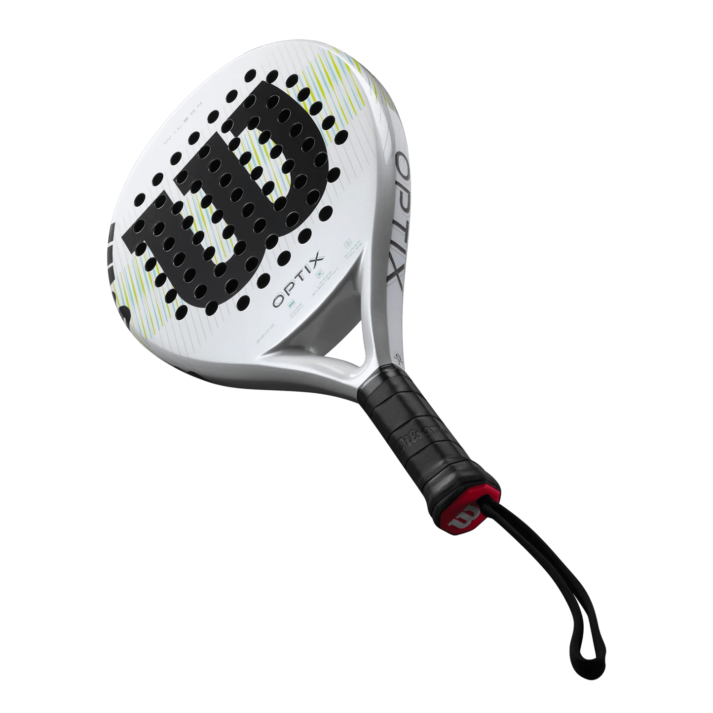 Wilson Optix V1 White Padel Racket - Bell Racket Store