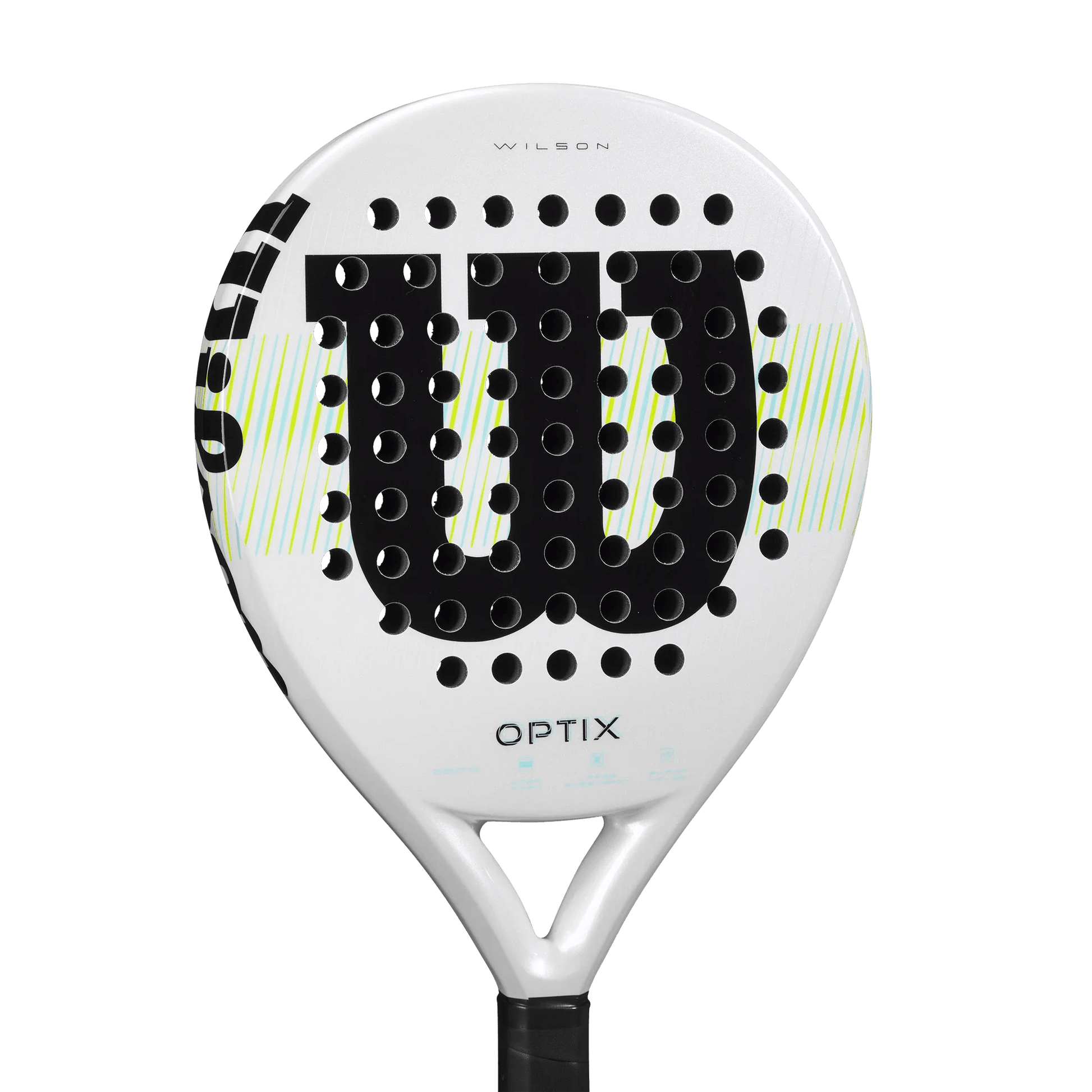 Wilson Optix V1 White Padel Racket - Bell Racket Store
