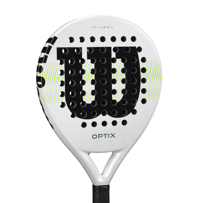 Wilson Optix V1 White Padel Racket - Bell Racket Store