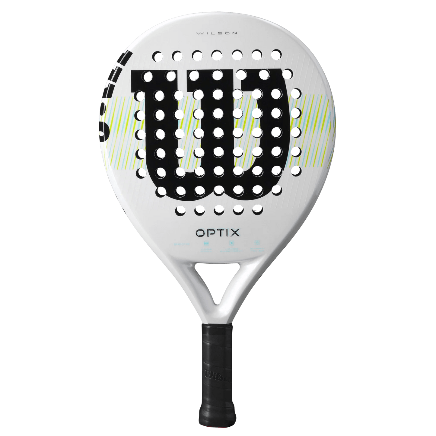 Wilson Optix V1 White Padel Racket - Bell Racket Store