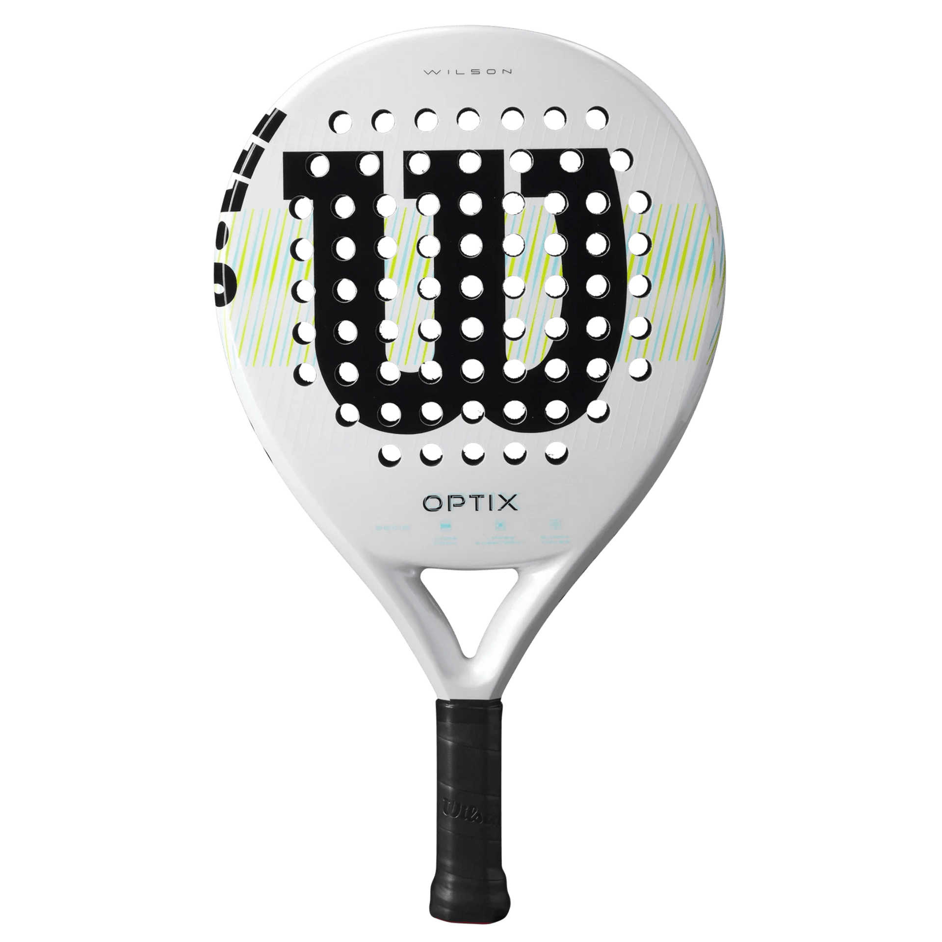 Wilson Optix V1 White Padel Racket - Bell Racket Store