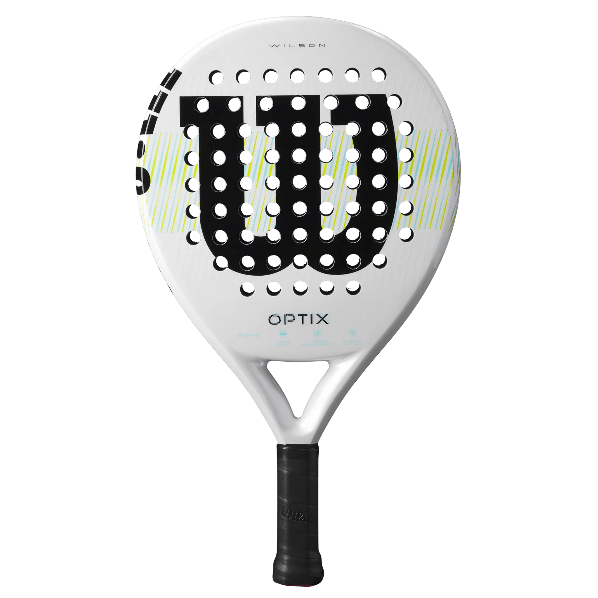 Wilson Optix V1 White Padel Racket - Bell Racket Store