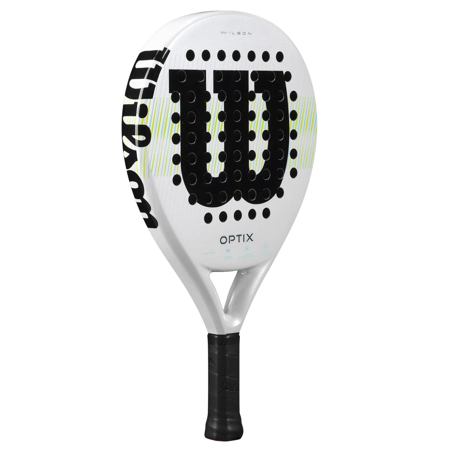 Wilson Optix V1 White Padel Racket - Bell Racket Store