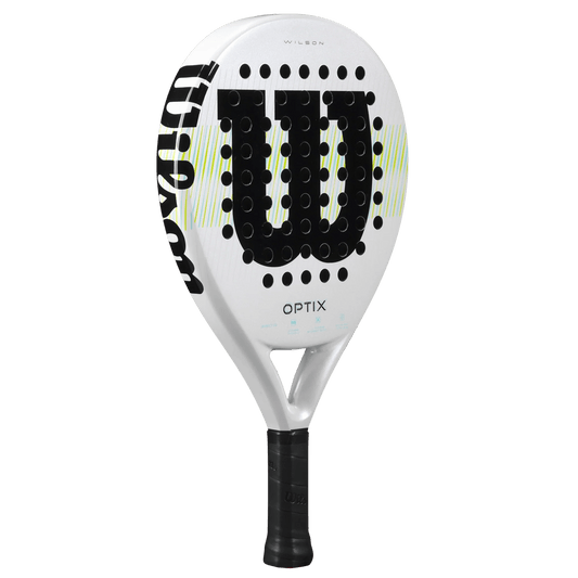 Wilson Optix V1 White Padel Racket - Bell Racket Store