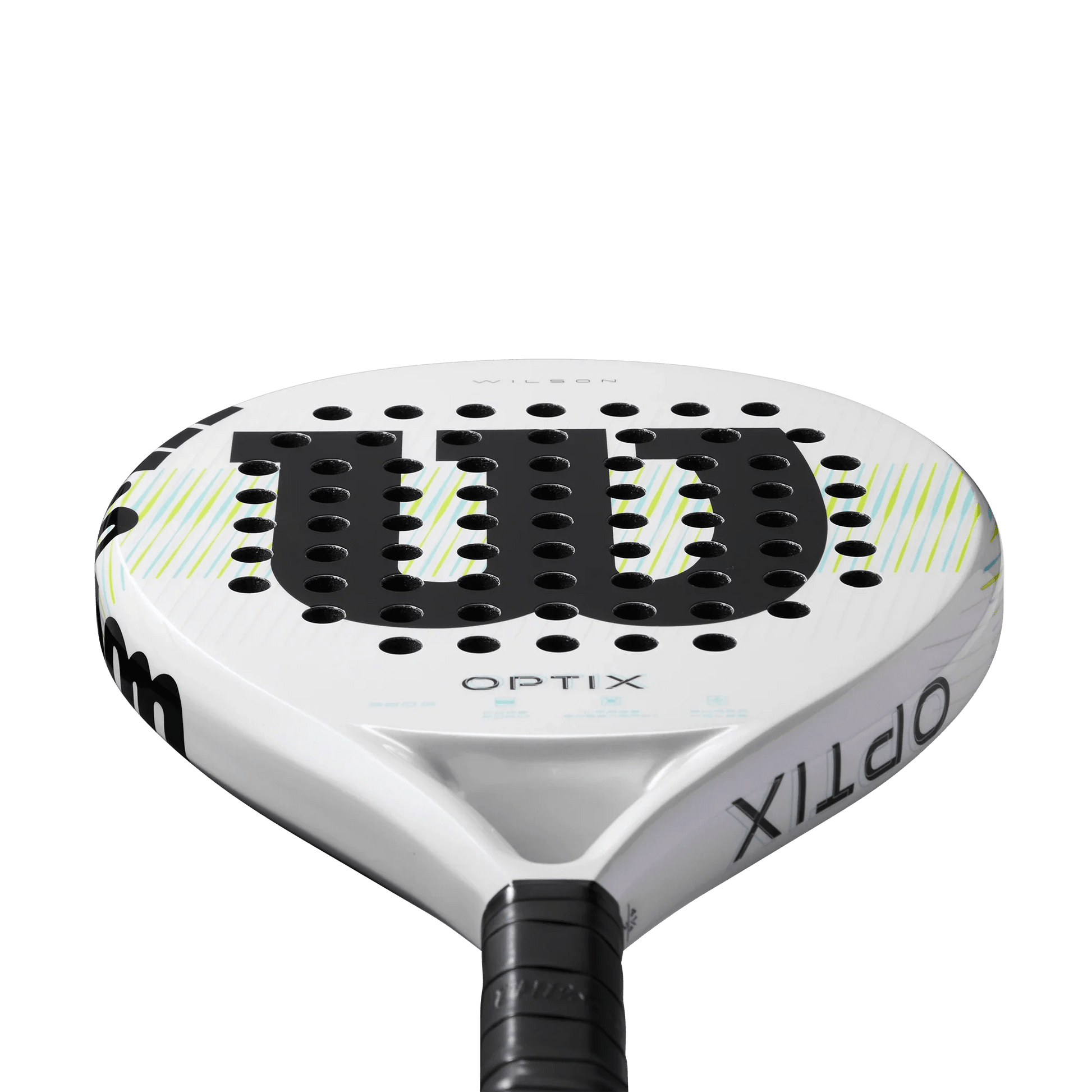Wilson Optix V1 White Padel Racket - Bell Racket Store