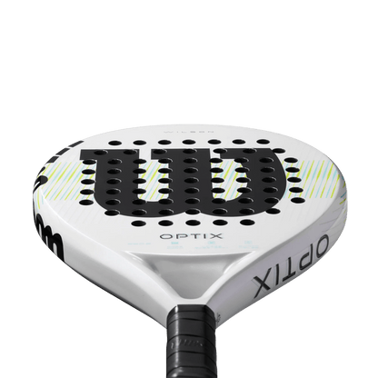 Wilson Optix V1 White Padel Racket - Bell Racket Store