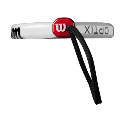 Wilson Optix V1 White Padel Racket - Bell Racket Store