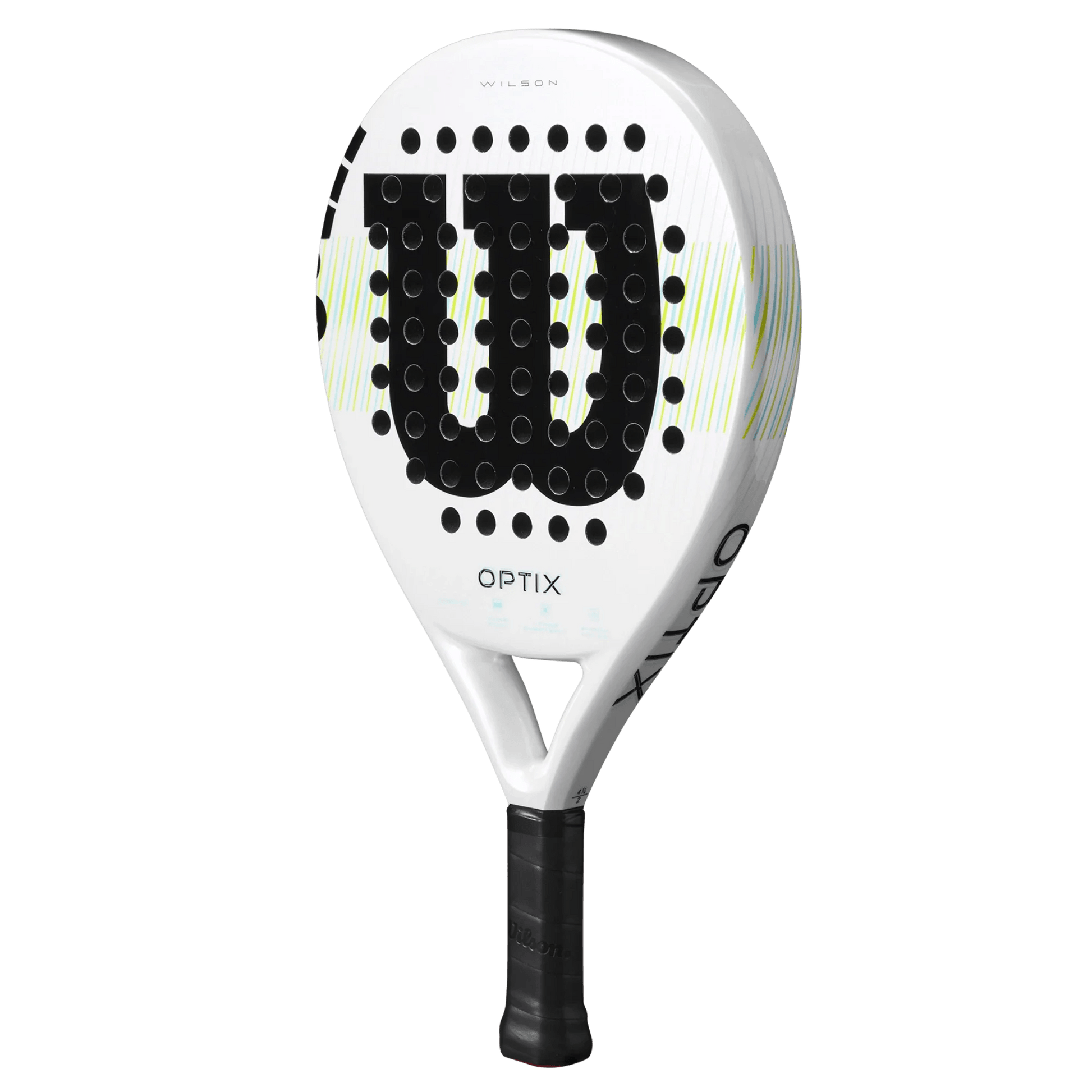 Wilson Optix V1 White Padel Racket - Bell Racket Store