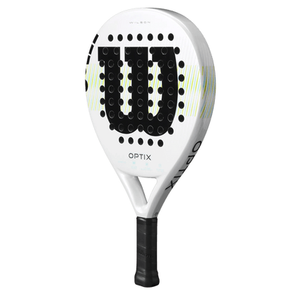 Wilson Optix V1 White Padel Racket - Bell Racket Store