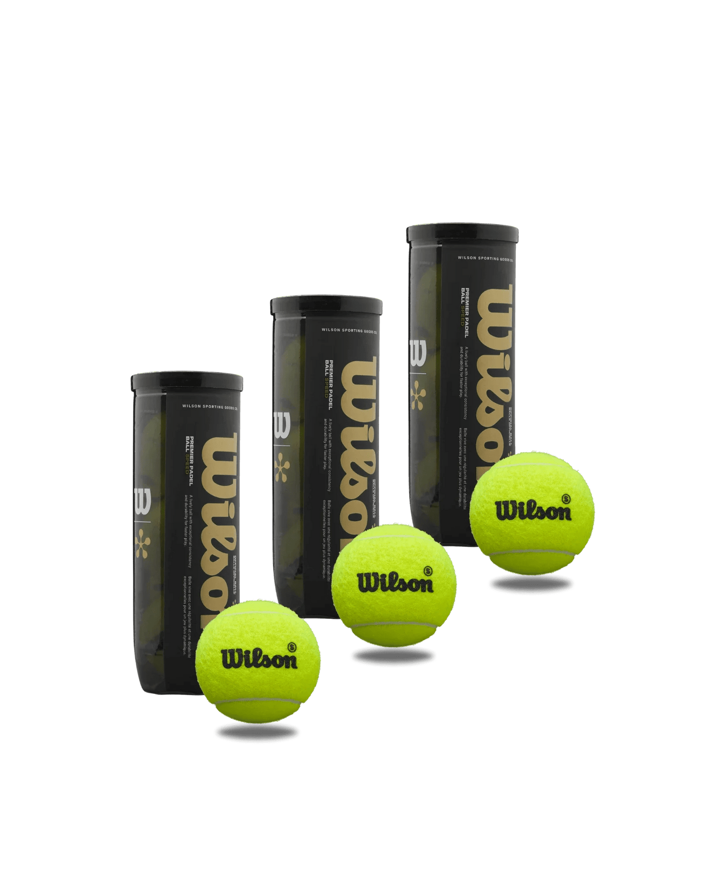 Wilson Premier Speed Padel Balls - Bell Racket Store