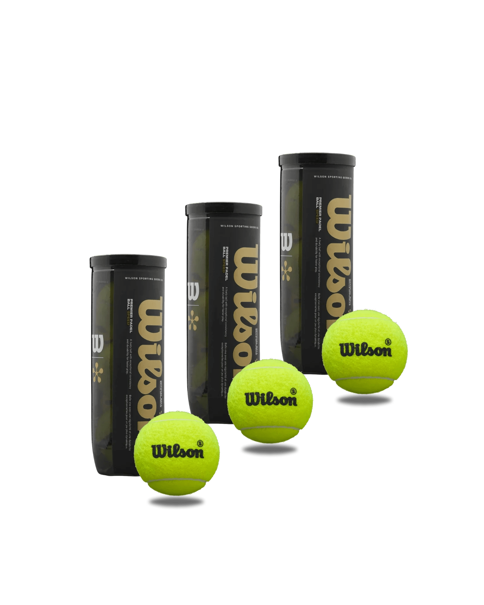 Wilson Premier Speed Padel Balls - Bell Racket Store