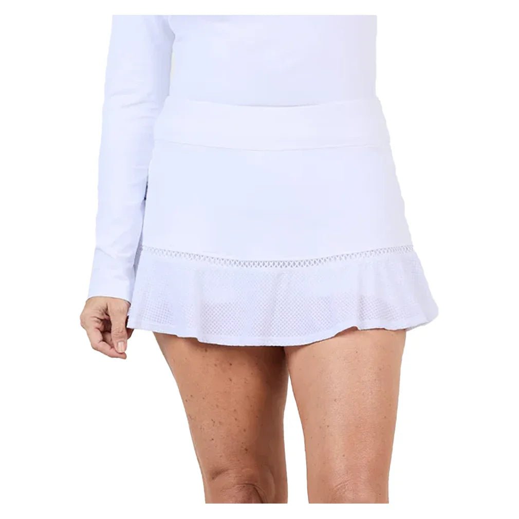 Women's 13 Inch Tennis Skort White - Bell Racket Store