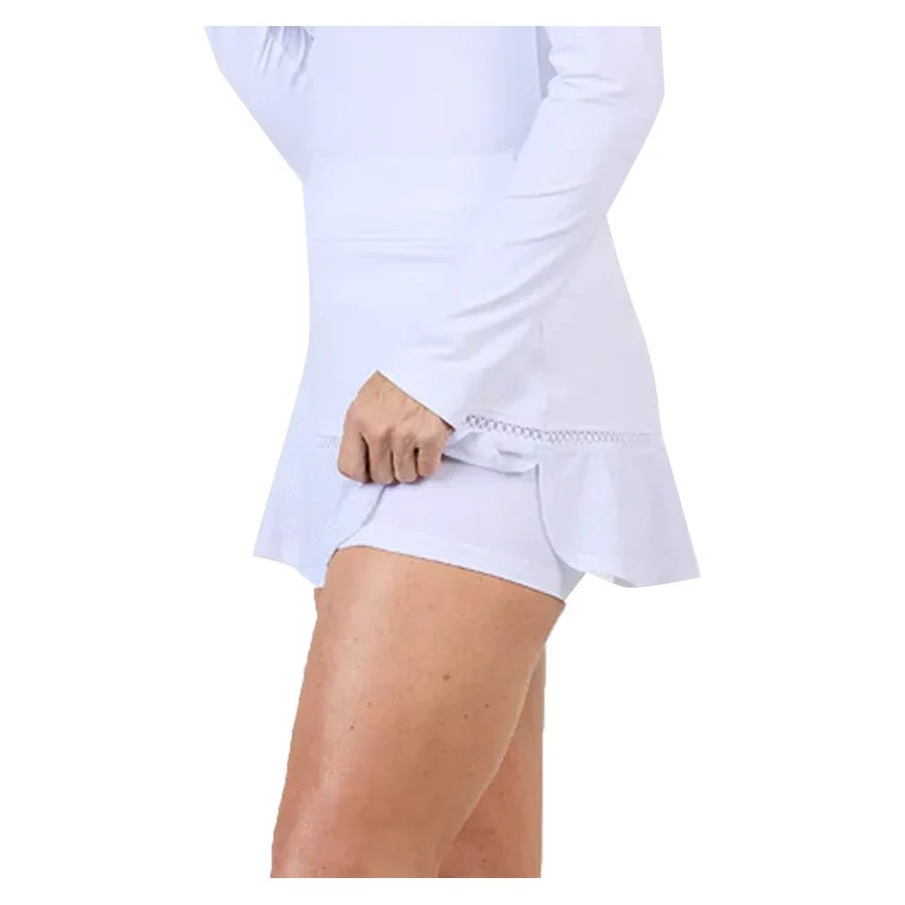 Women's 13 Inch Tennis Skort White - Bell Racket Store
