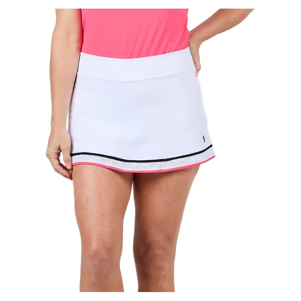 Women's 13 Inch Tennis Skort White - Bell Racket Store