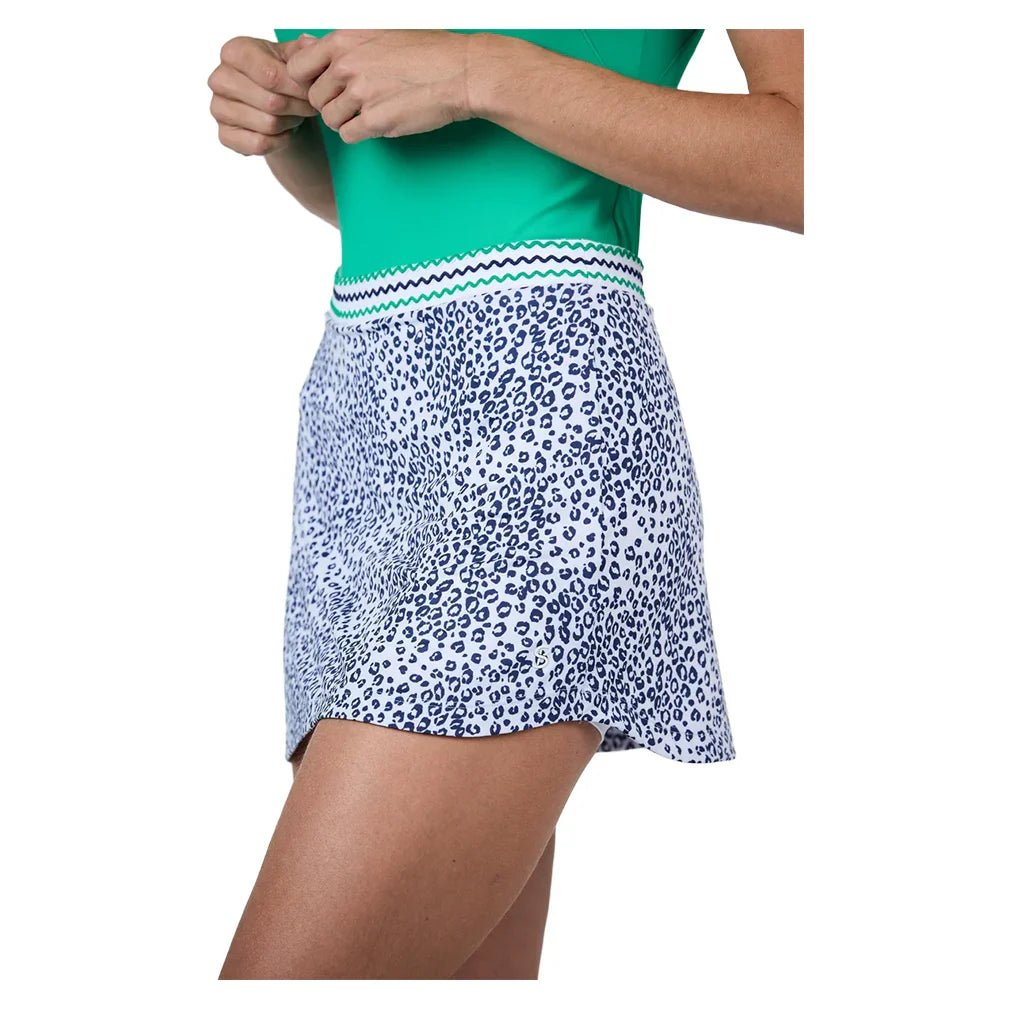 Women's 14 Inch Tennis Skort White Leo - Bell Racket Store