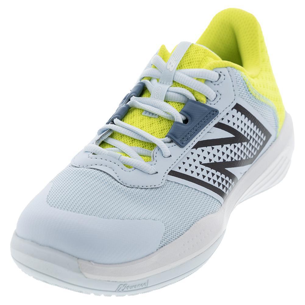 Women's 696v6 B Width Tennis Shoes Quarry Blue and Firefly - Bell Racket Store