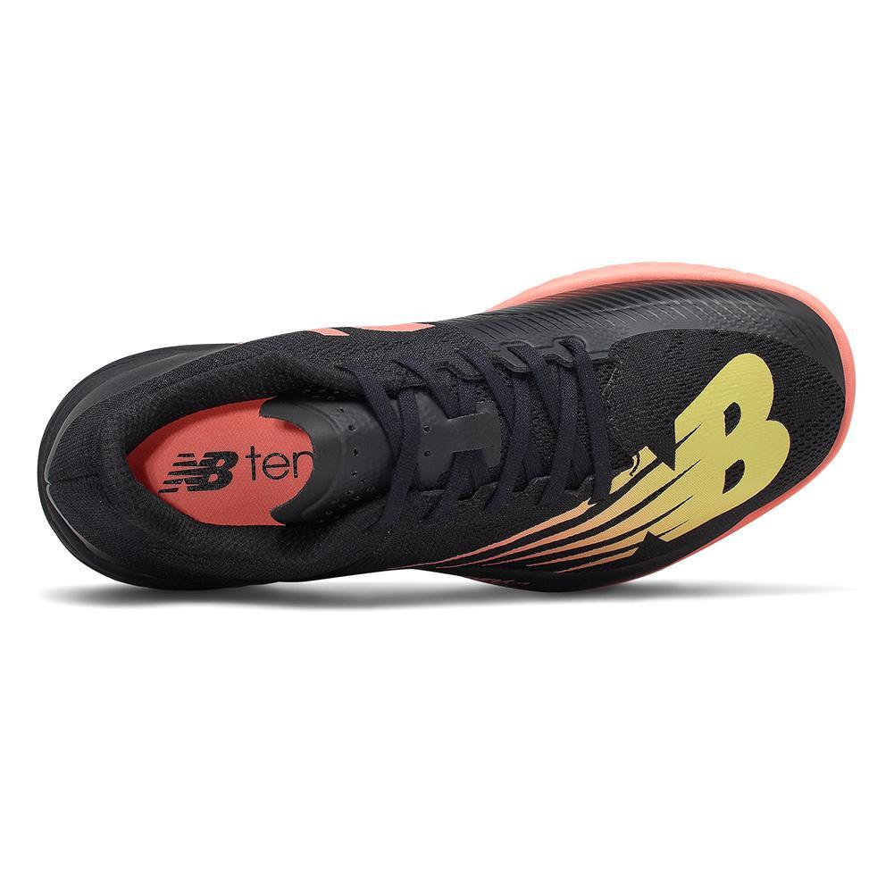Women's 896v3 B Width Tennis Shoes Black and Ginger Pink - Bell Racket Store