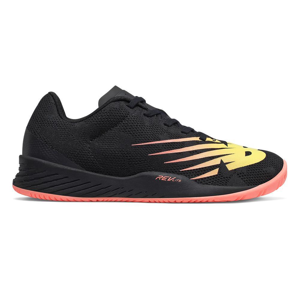 Women's 896v3 B Width Tennis Shoes Black and Ginger Pink - Bell Racket Store
