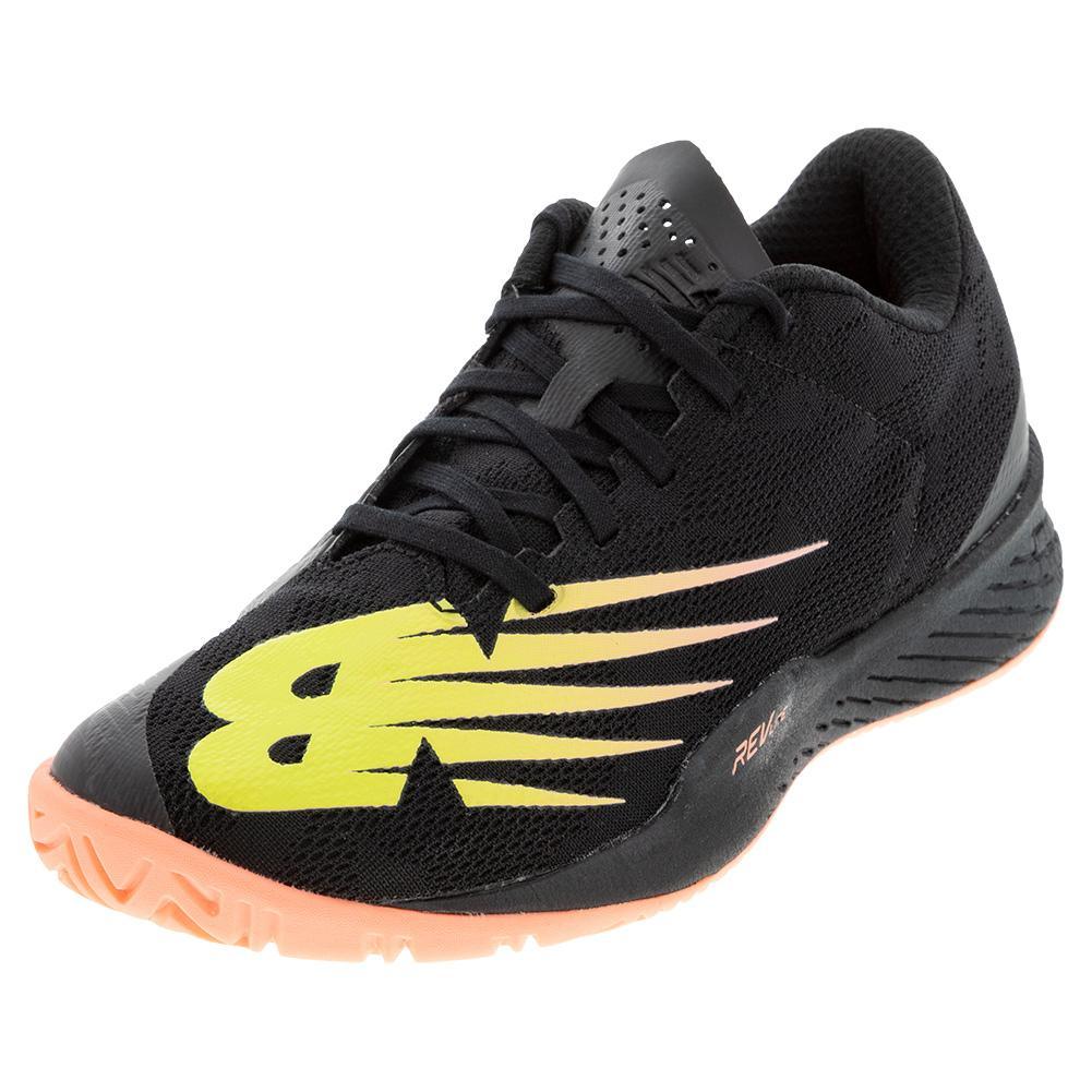 Women's 896v3 B Width Tennis Shoes Black and Ginger Pink - Bell Racket Store