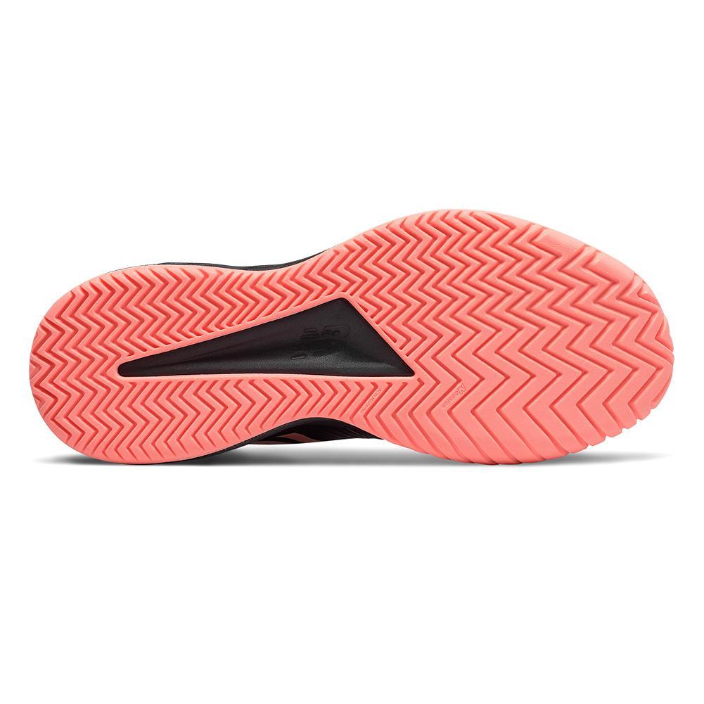 Women's 896v3 B Width Tennis Shoes Black and Ginger Pink - Bell Racket Store