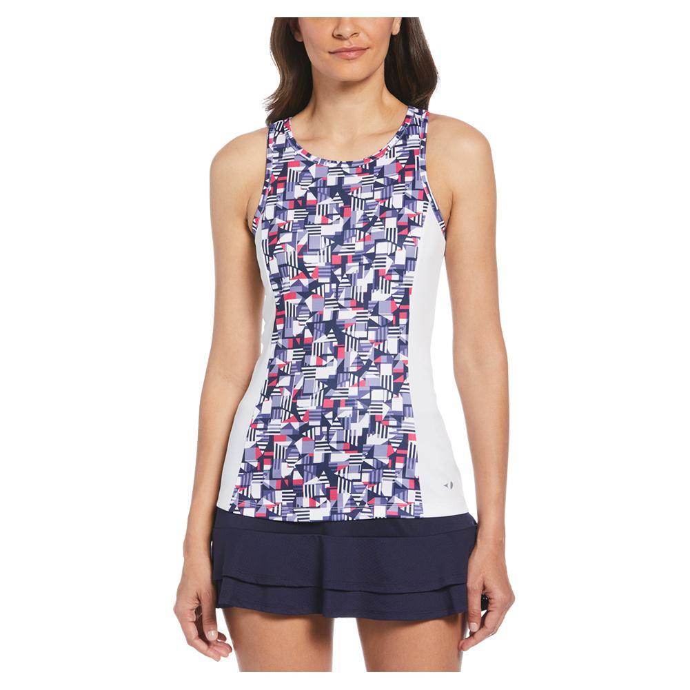 Women's Ace Print Tennis Tank Peacoat - Bell Racket Store