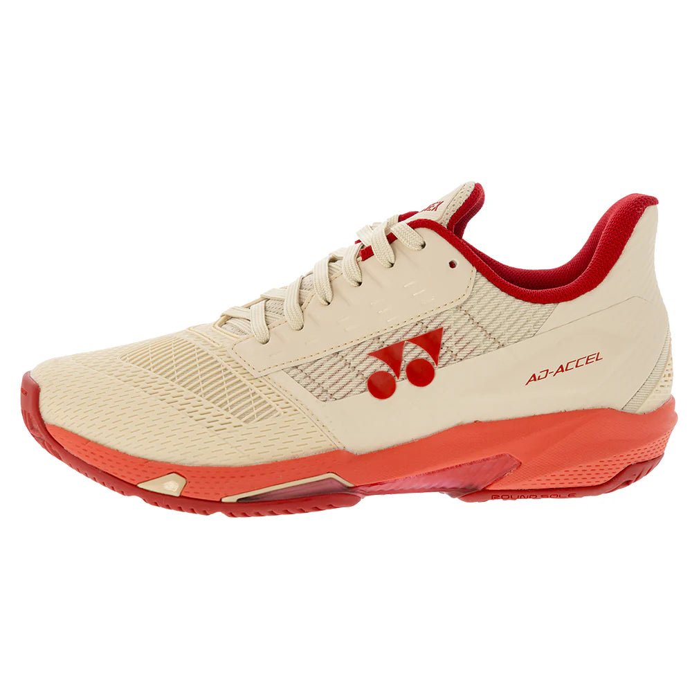Women's AD - ACCEL Tennis Shoes Beige and Pink - Bell Racket Store