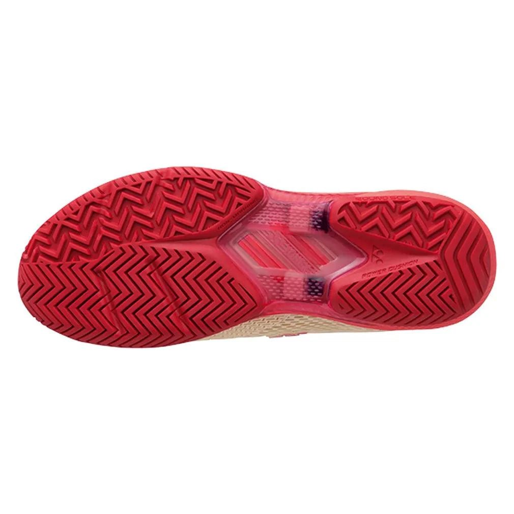 Women's AD - ACCEL Tennis Shoes Beige and Pink - Bell Racket Store