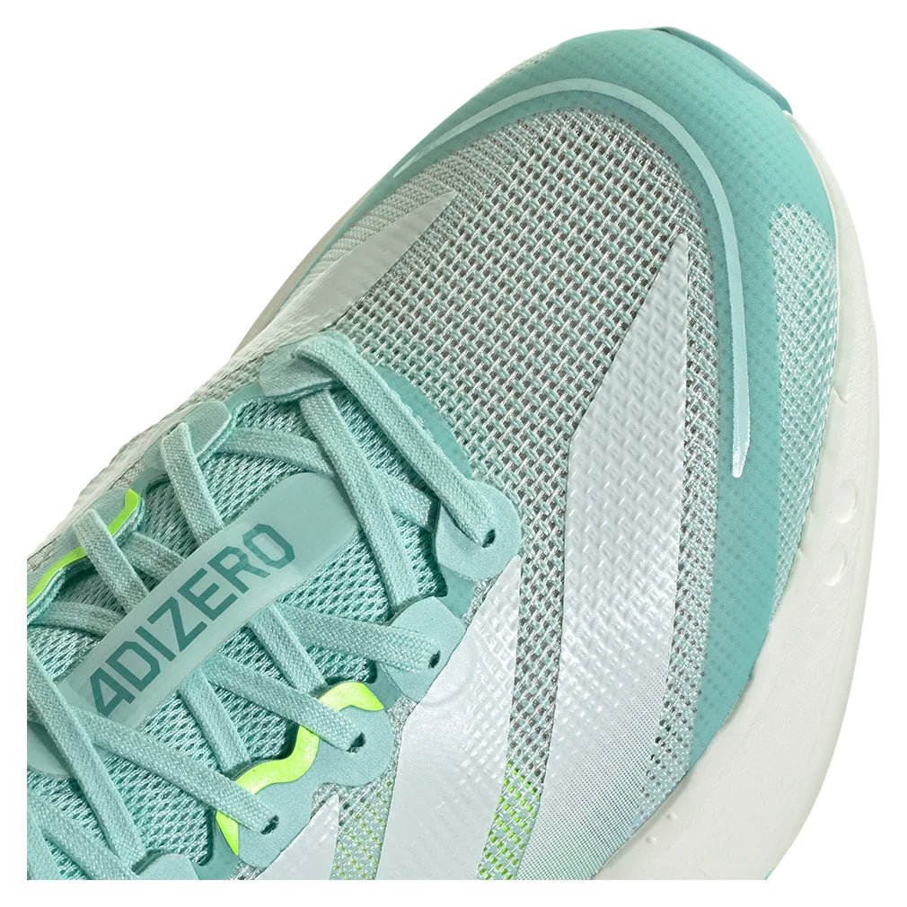 Women's Adizero Boston 13 Running Shoes Semi Flash Aqua and Zero Metallic - Bell Racket Store