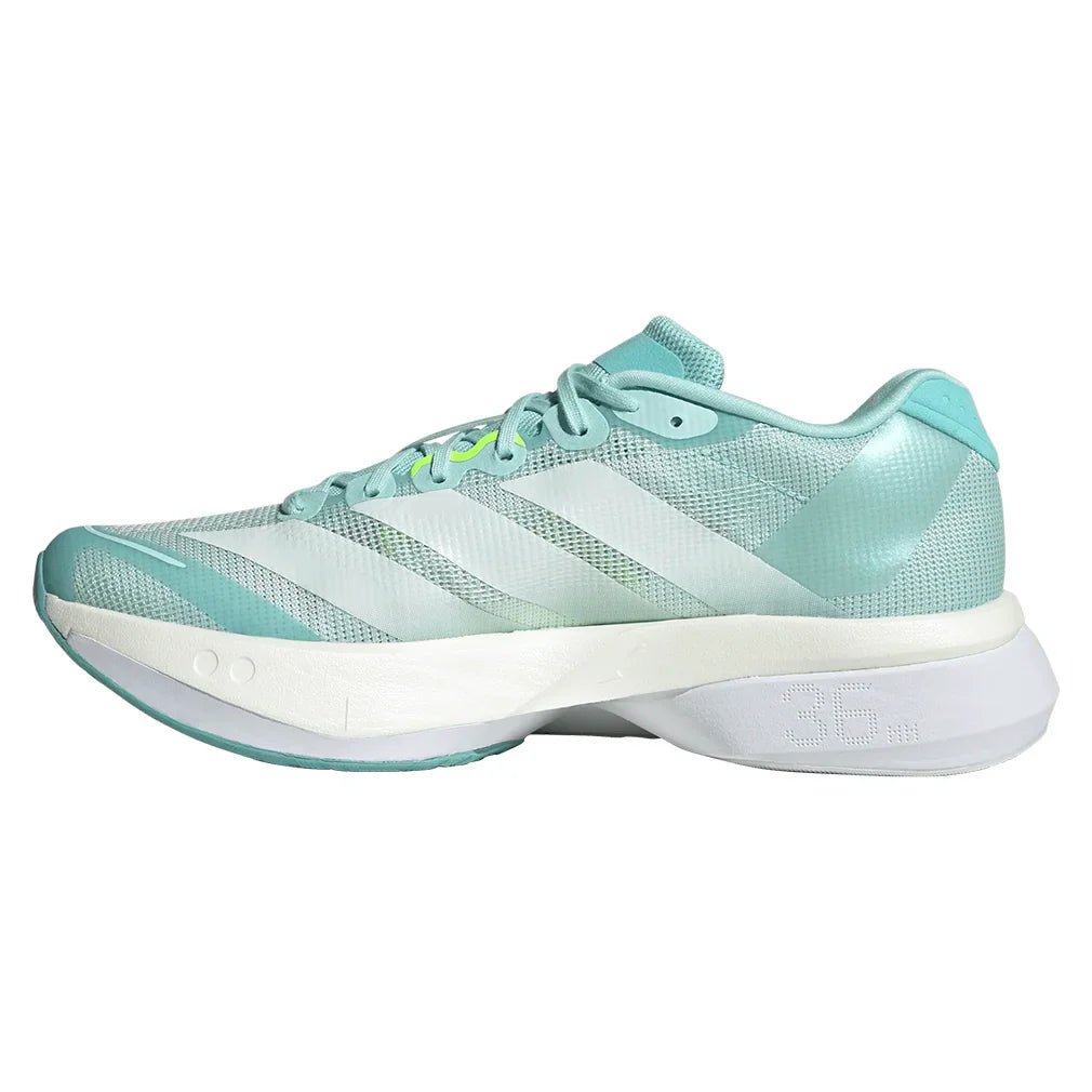 Women's Adizero Boston 13 Running Shoes Semi Flash Aqua and Zero Metallic - Bell Racket Store