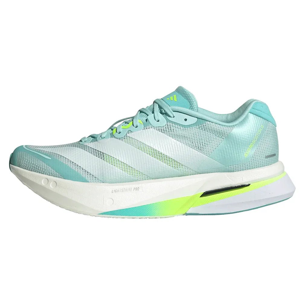 Women's Adizero Boston 13 Running Shoes Semi Flash Aqua and Zero Metallic - Bell Racket Store