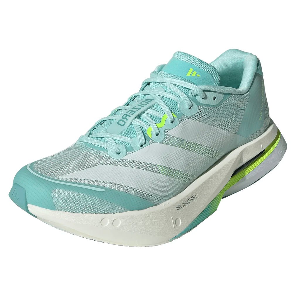 Women's Adizero Boston 13 Running Shoes Semi Flash Aqua and Zero Metallic - Bell Racket Store