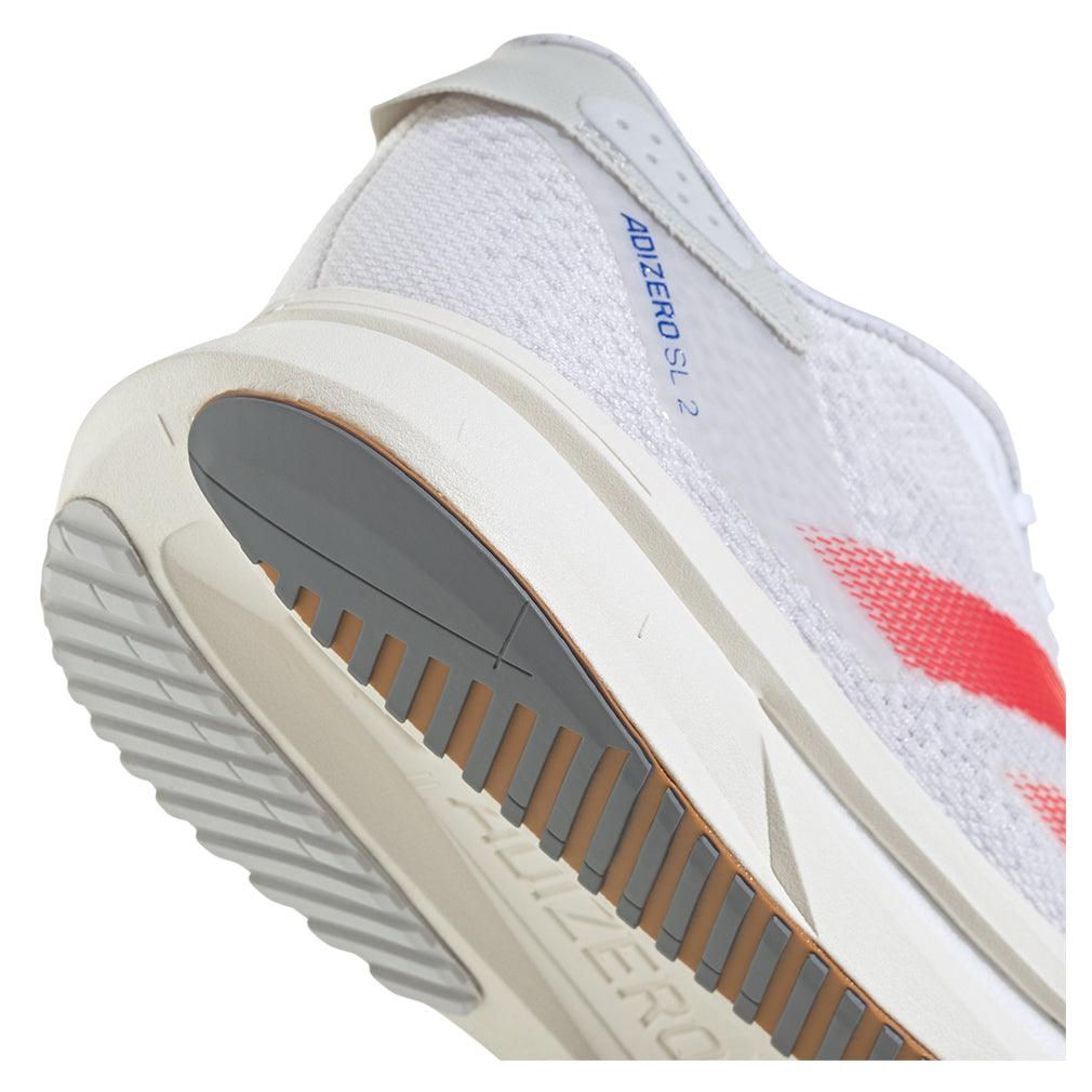 Women's Adizero SL2 Running Shoes White and Pure Ruby - Bell Racket Store