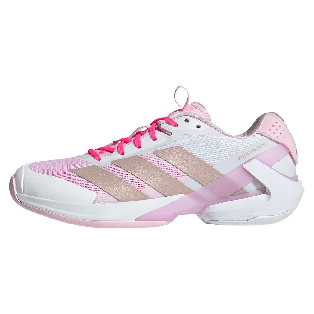 Women's adizero Ubersonic 5 Tennis Shoes Footwear White and Ash Pearl - Bell Racket Store
