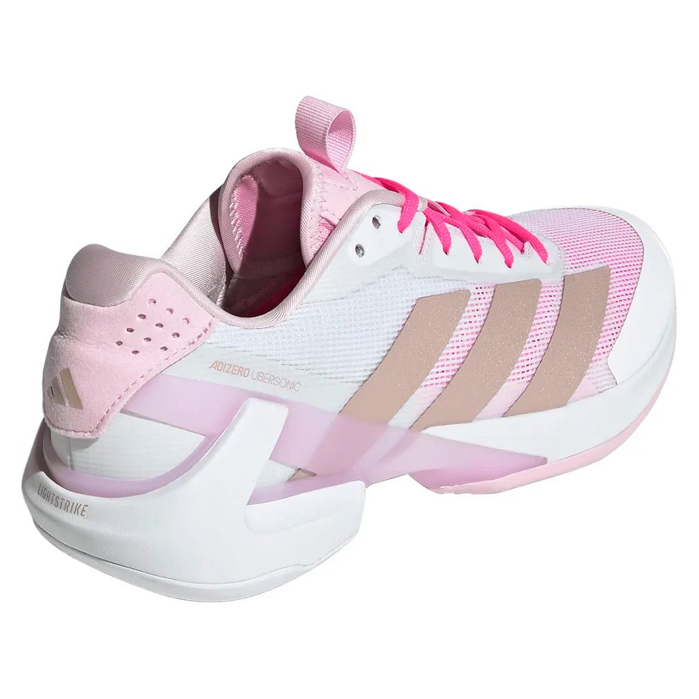 Women's adizero Ubersonic 5 Tennis Shoes Footwear White and Ash Pearl - Bell Racket Store