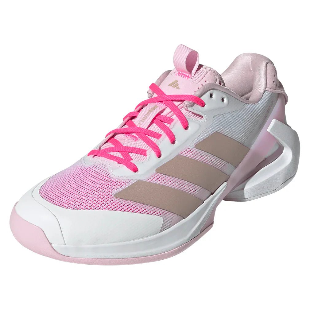 Women's adizero Ubersonic 5 Tennis Shoes Footwear White and Ash Pearl - Bell Racket Store