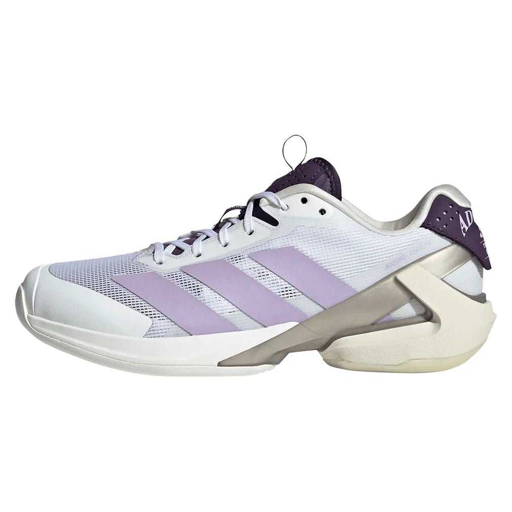 Women's adizero Ubersonic 5 Tennis Shoes Footwear White and Powder Plum - Bell Racket Store