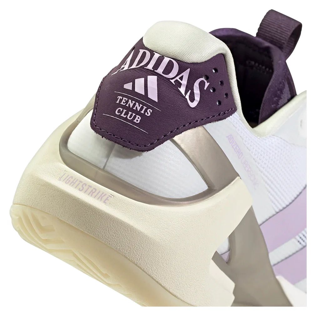 Women's adizero Ubersonic 5 Tennis Shoes Footwear White and Powder Plum - Bell Racket Store