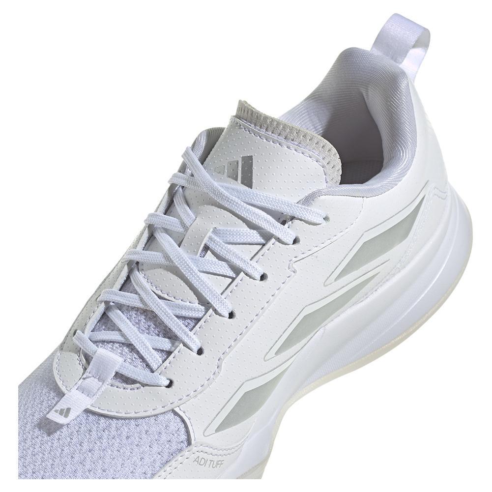 Women's AvaFlash Tennis Shoes White and Metallic Silver - Bell Racket Store