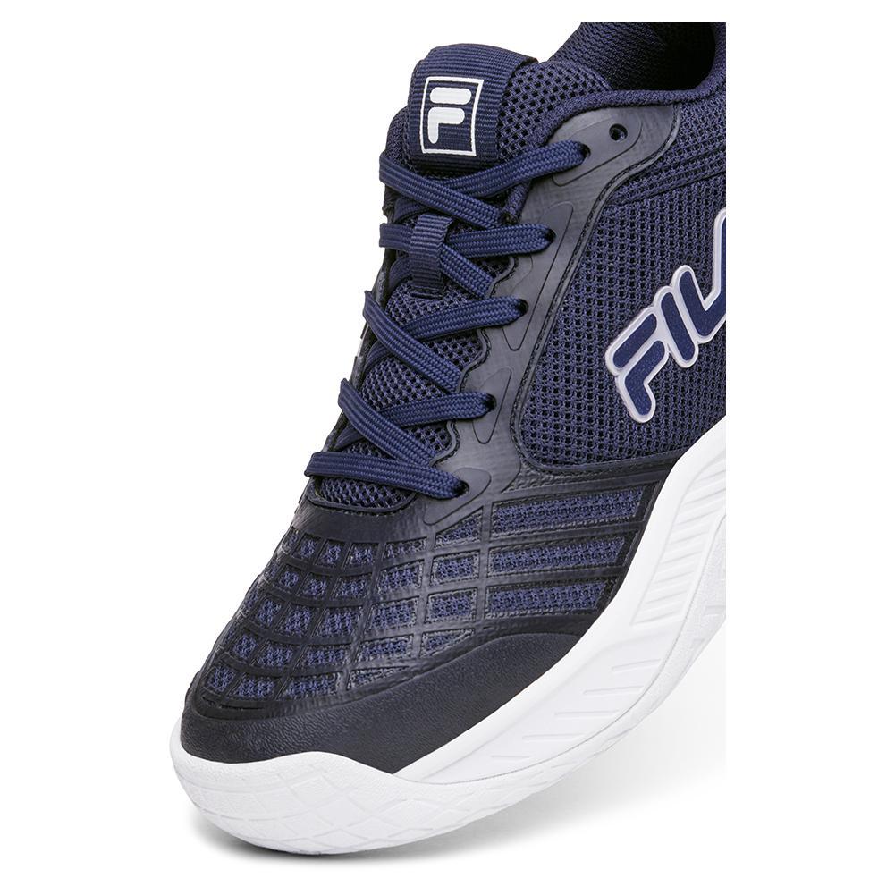 Women's Axilus 3 Tennis Shoes Navy and White - Bell Racket Store