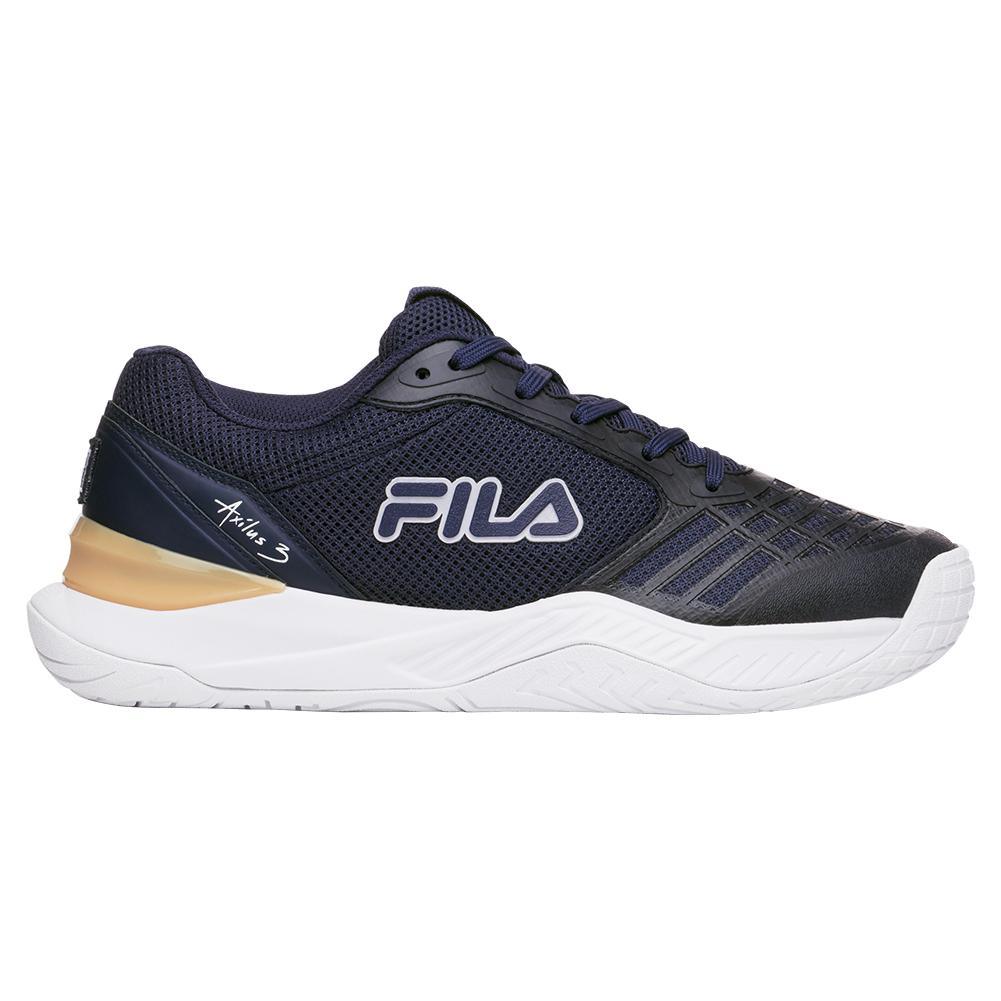 Women's Axilus 3 Tennis Shoes Navy and White - Bell Racket Store
