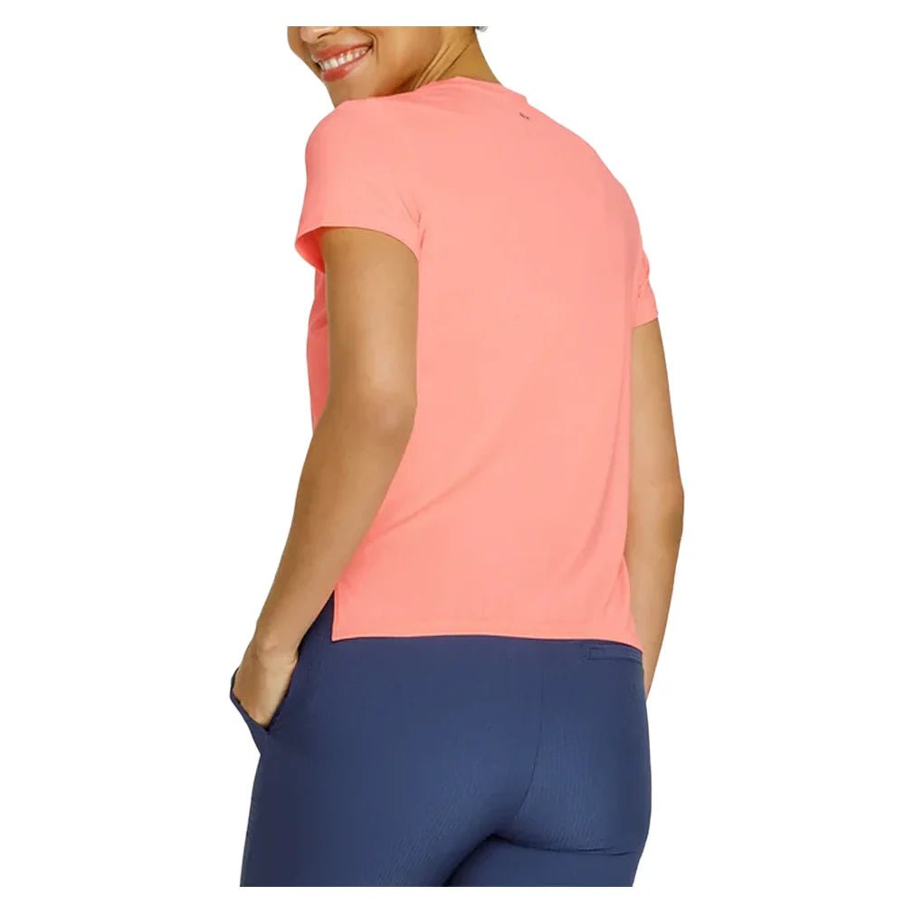 Women's Bijou Short Sleeve Tennis Top Melon Punch - Bell Racket Store
