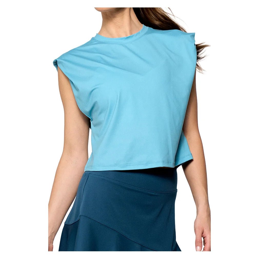 Women's Boxy Tennis Tee Tiffany Blue - Bell Racket Store