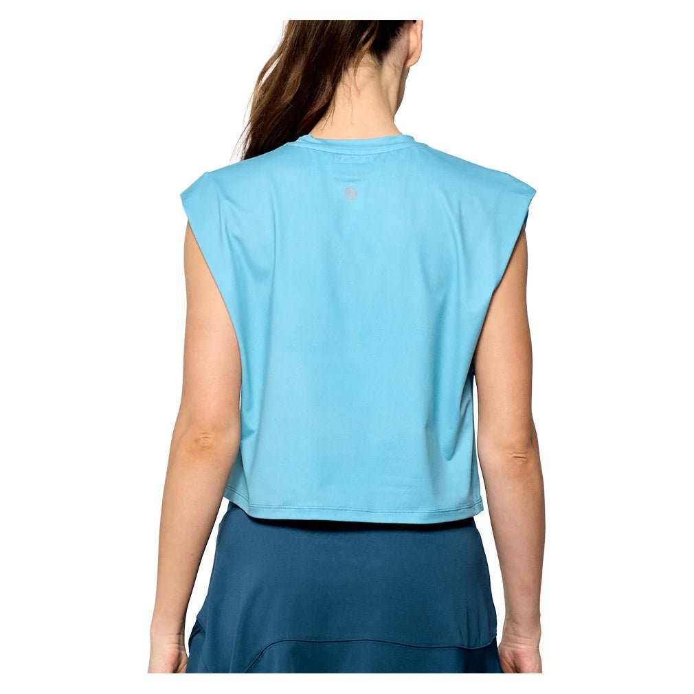 Women's Boxy Tennis Tee Tiffany Blue - Bell Racket Store